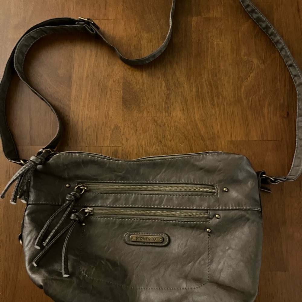 Stone & Co. Charcoal Crossbody Bag